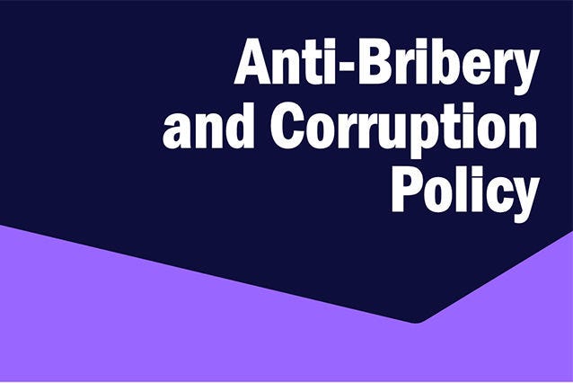 Anti-bribery and corruption policy | Infront