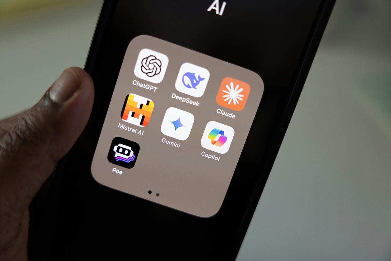 AI apps on a mobile phone
